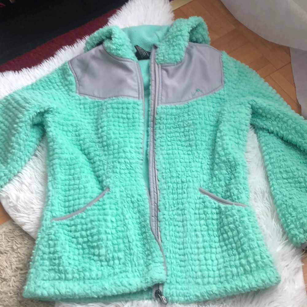 Girls fleece zip up jacket